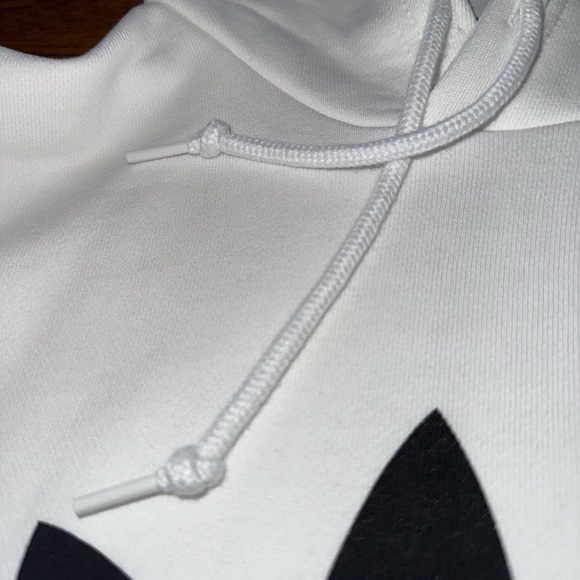 Adidas Men's Trefoil White Hoodie - Picture 7 of 9